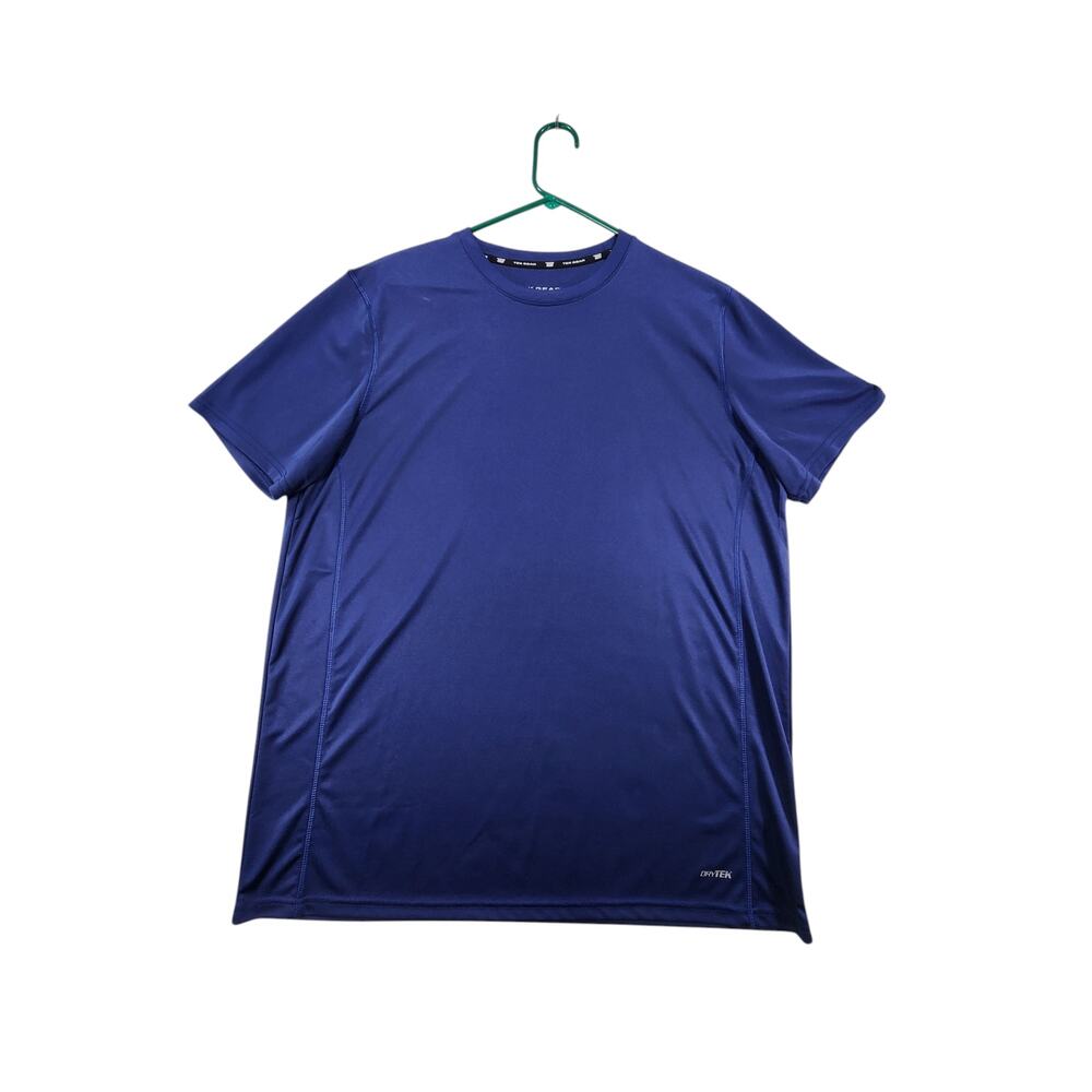 Tek Gear DryTEK Men's Athletic Shirt XL Blue Short Sleeve Performance T Shirt - Picture 2 of 7